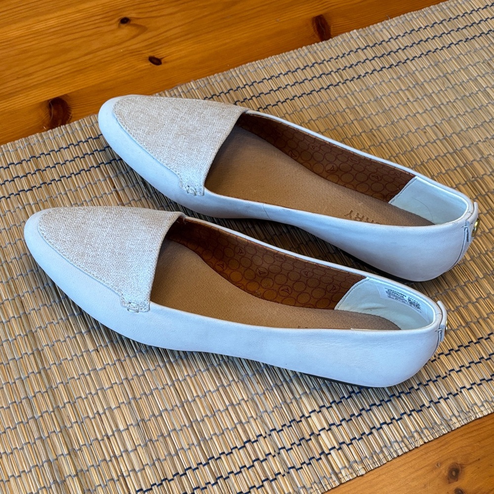 Sperry Women's Piper Ballet Flat Ivory Loafers New in Box Size 11